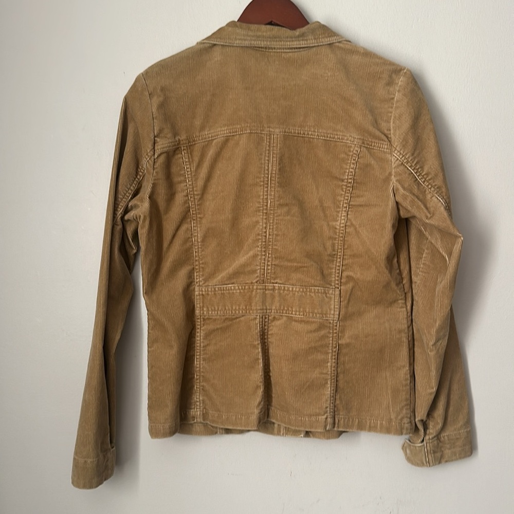 Eddie Bauer Tan Button Up Corduroy Jacket Size Medium - Picture 7 of 11